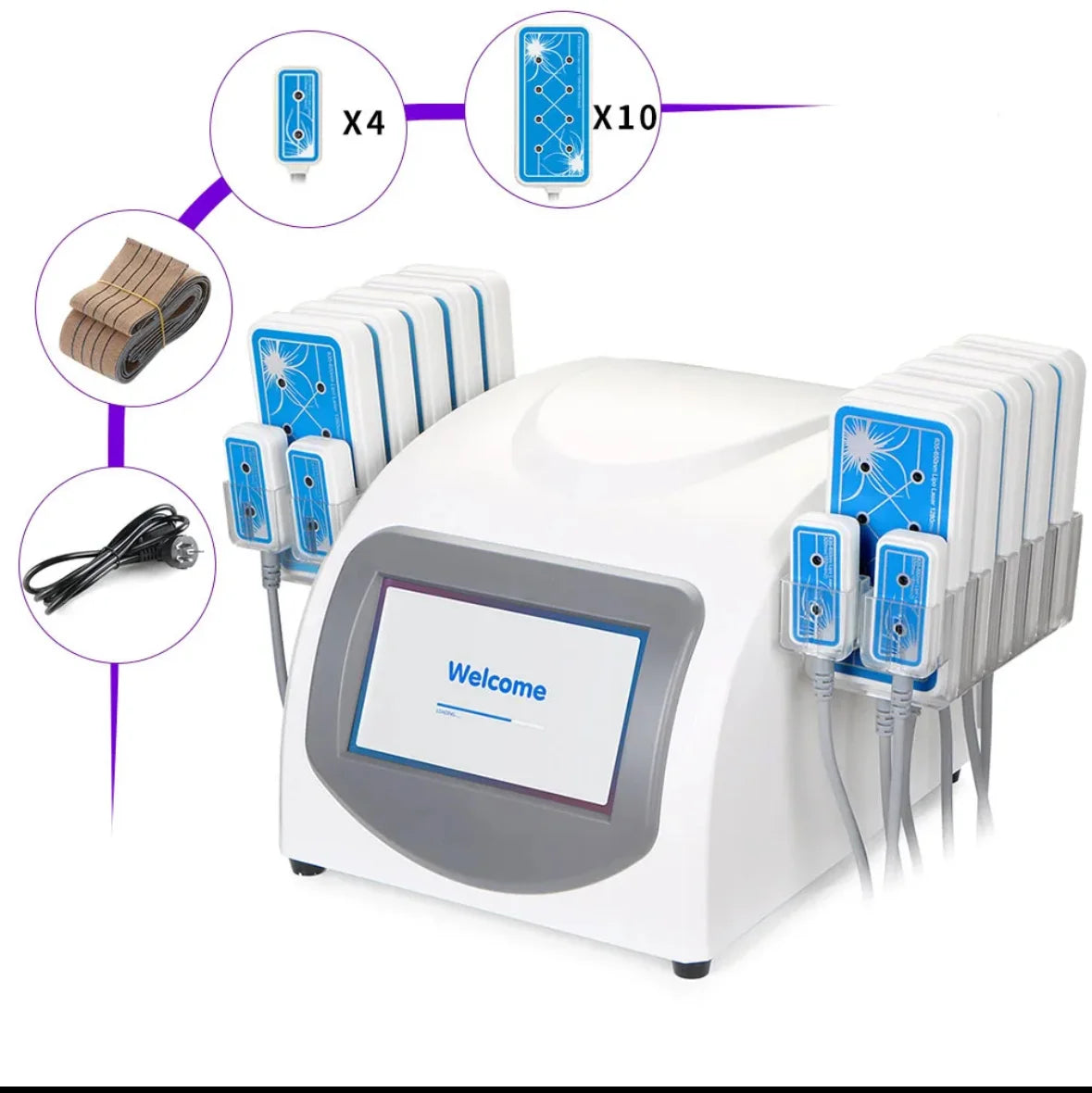 160mw Lipo Laser Machine Body Shaping 14 Pads