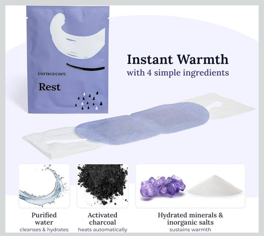 Warm compress eye masks