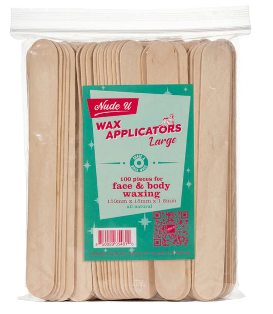 NudeU Large Wax Applicator - 100 Count