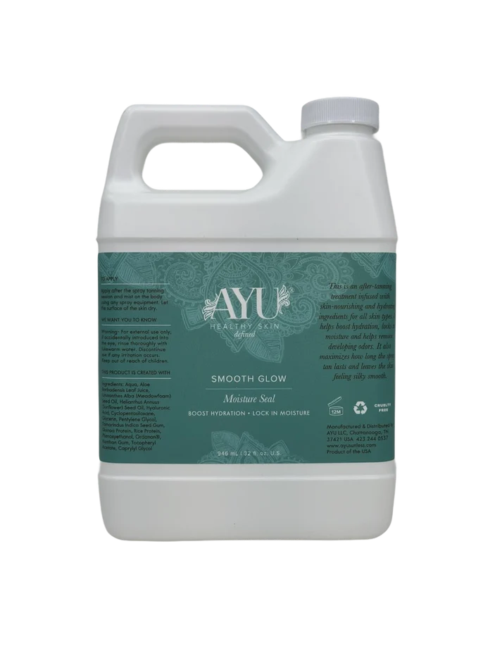 Smooth Glow Moisture Seal | Post-Tan Hydration Spray (32 oz) ($1.17 cost per tan)