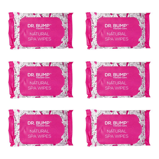 Dr. Bump Intimate Care Natural Spa Wipes with Tea Tree and Manuka Honey 10 pcs Pack of 6