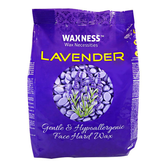 Polymer Blend Premium Luxury Face Hard Wax Beads with Lavender Oil .88lb/400g